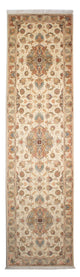 Corredor Tapete Persa - Tabriz - Royal - 330 x 86 cm - bege