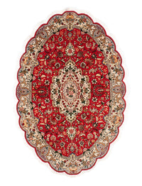 Tapete Persa - Tabriz - Royal oval  - 195 x 130 cm - vermelho – product image