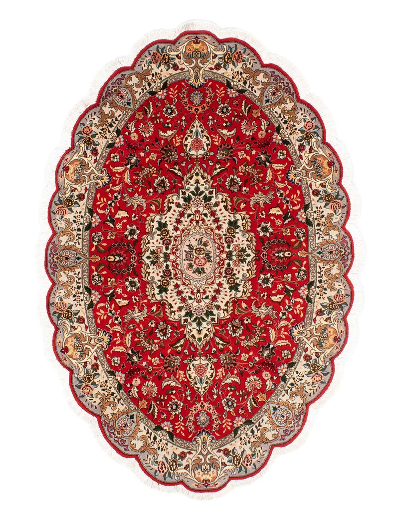 Tapete Persa - Tabriz - Royal oval  - 195 x 130 cm - vermelho