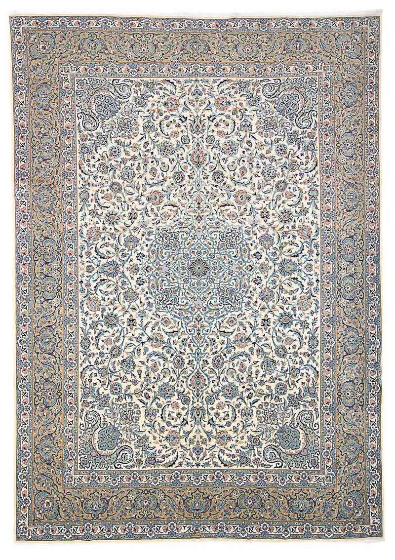 Tapete persa - Keshan - 423 x 312 cm - bege