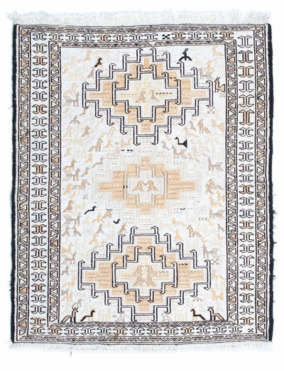 Kilim de seda Tapete 71x95cm