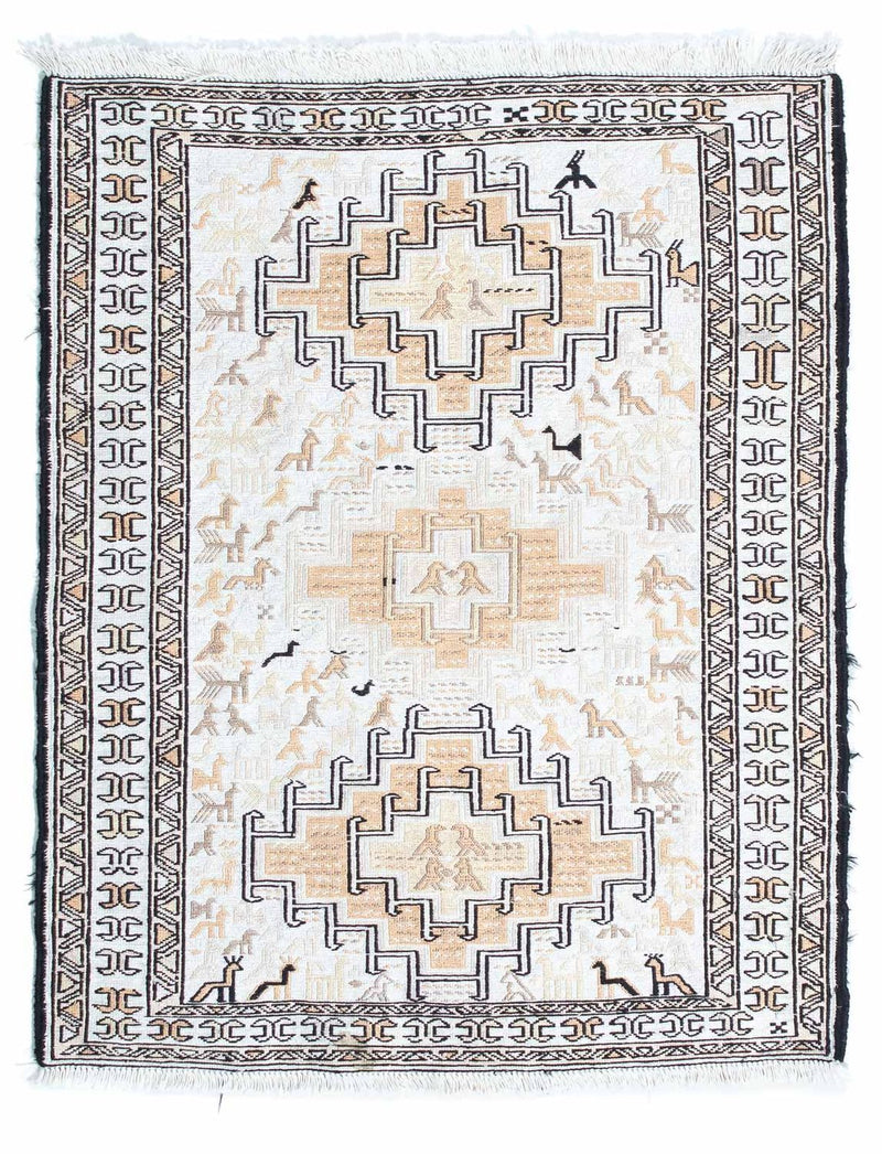 Kilim de seda Tapete 71x95cm