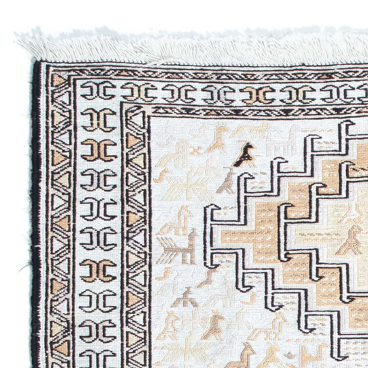 Kilim de seda Tapete 71x95cm