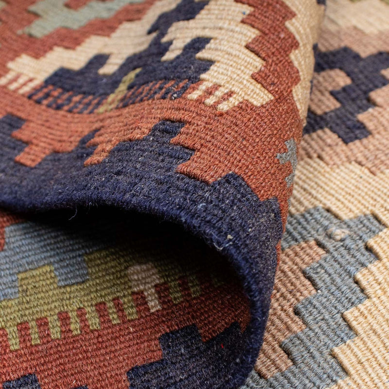 Tapete Kelim - Oriental - 205 x 136 cm - multicolorido