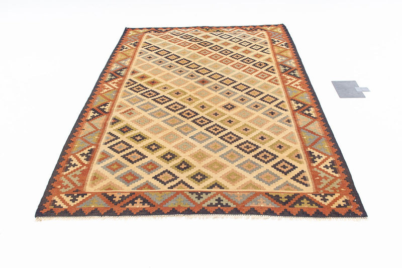 Tapete Kelim - Oriental - 205 x 136 cm - multicolorido