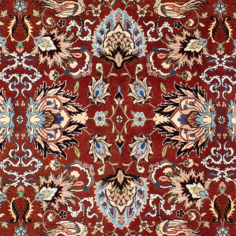 Tapete persa - Ghom - 232 x 180 cm - vermelho escuro