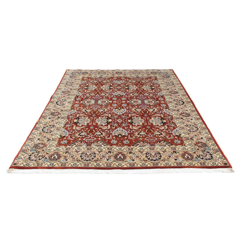 Tapete persa - Ghom - 232 x 180 cm - vermelho escuro