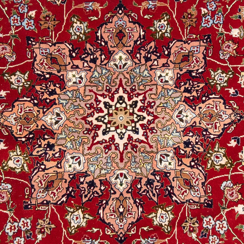 Tapete Persa - Tabriz - Royal - 307 x 205 cm - vermelho escuro