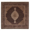 Tabriz Tapete 246x253cm - Tapete persa - Quadrado / Azul escuro / 246 x 253 cm Quadrado