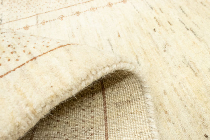 Corredor Tapete Gabbeh - Loribaft Persa - 185 x 85 cm - bege