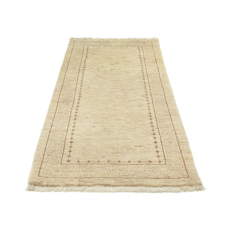 Corredor Tapete Gabbeh - Loribaft Persa - 185 x 85 cm - bege