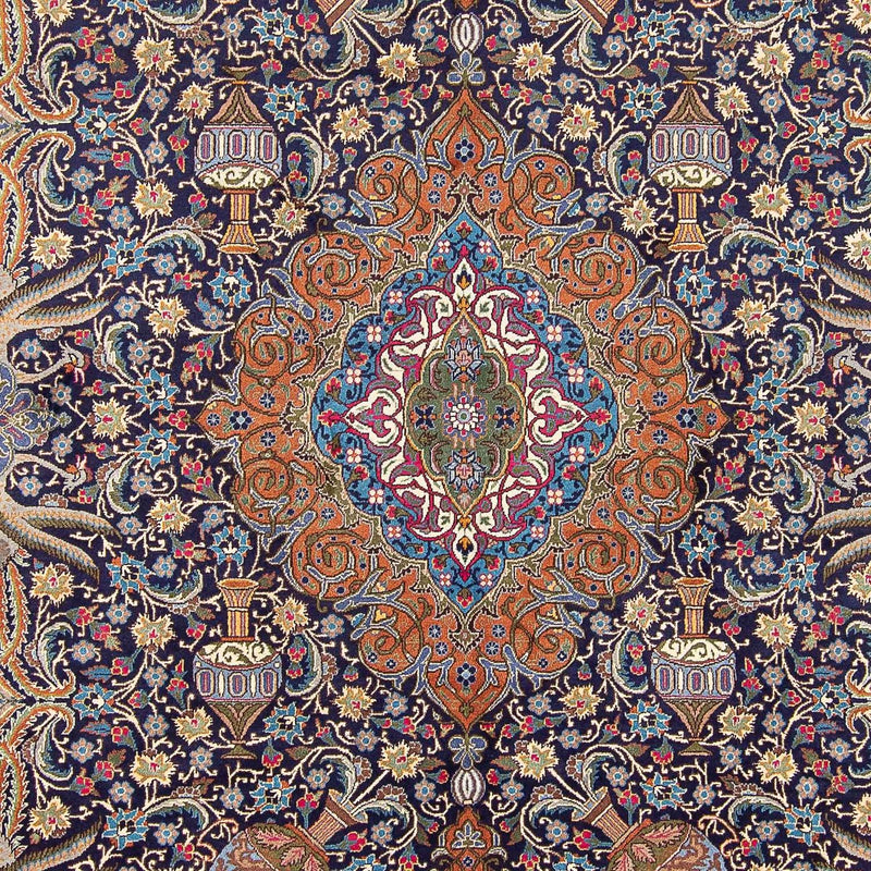 Tapete Persa - Clássico - 394 x 298 cm - azul escuro