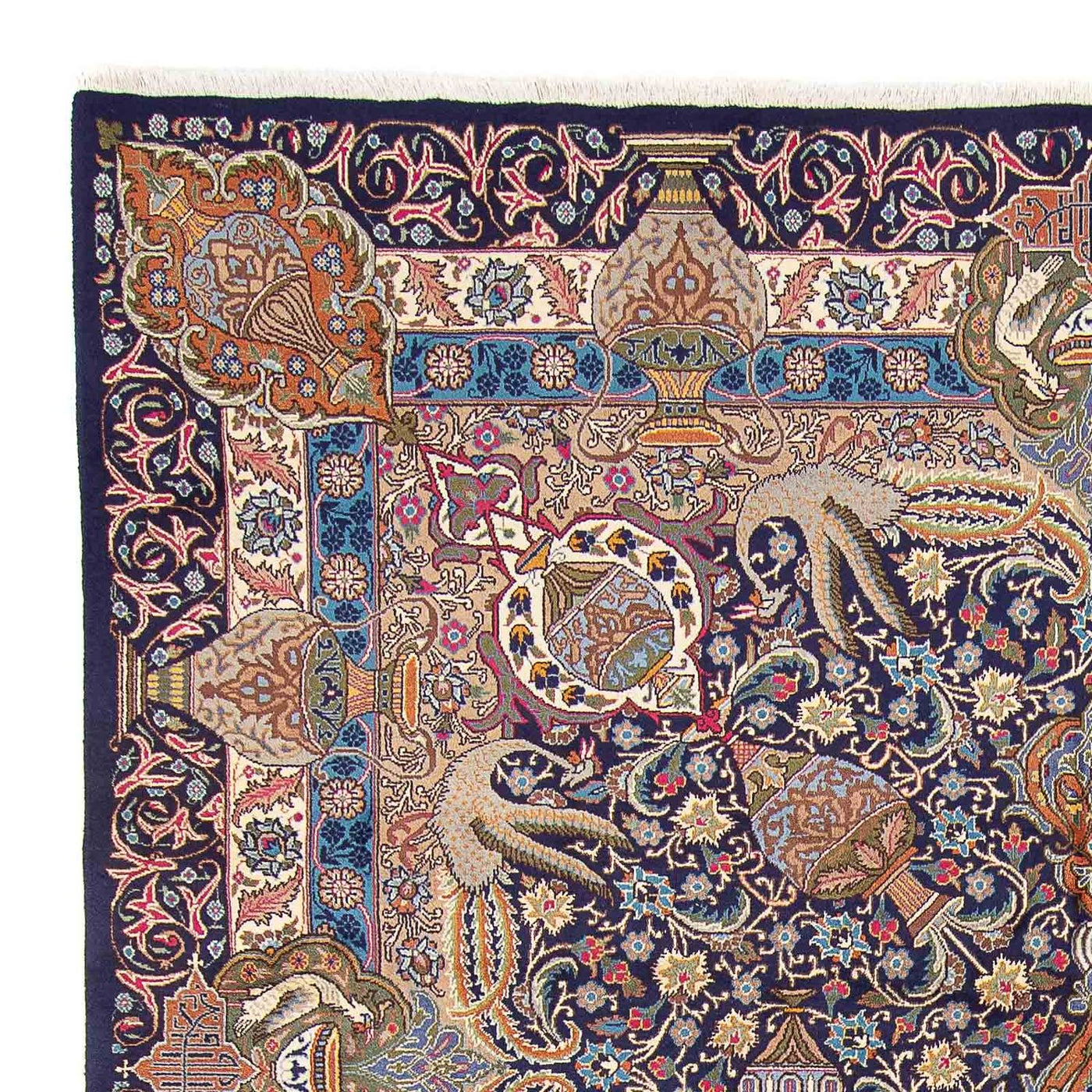 Tapete Persa - Clássico - 394 x 298 cm - azul escuro
