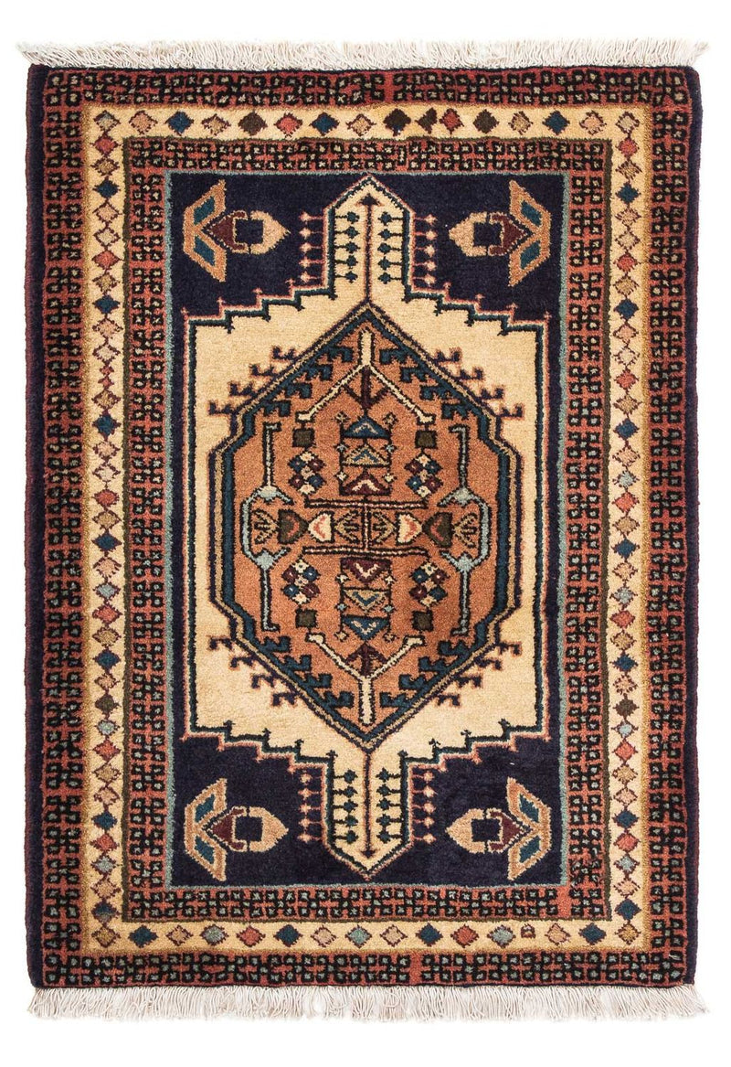 Tapete Persa - Nomadic - 95 x 65 cm - castanho claro