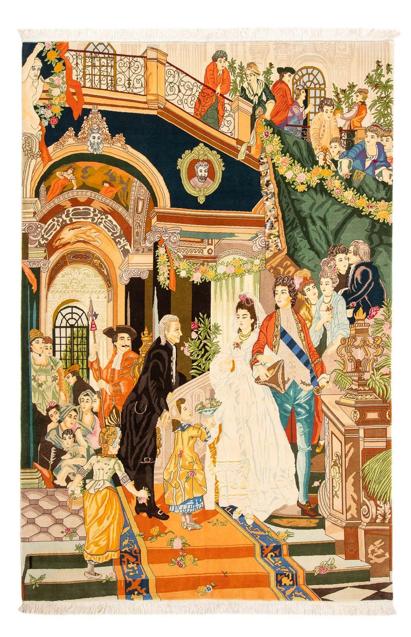 Tapete Persa - Tabriz - Royal - 290 x 198 cm - multicolorido