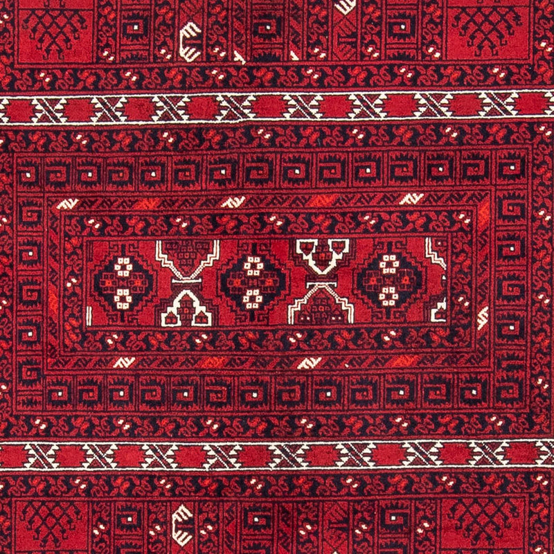 Tapete turquaman - 246 x 157 cm - vermelho escuro
