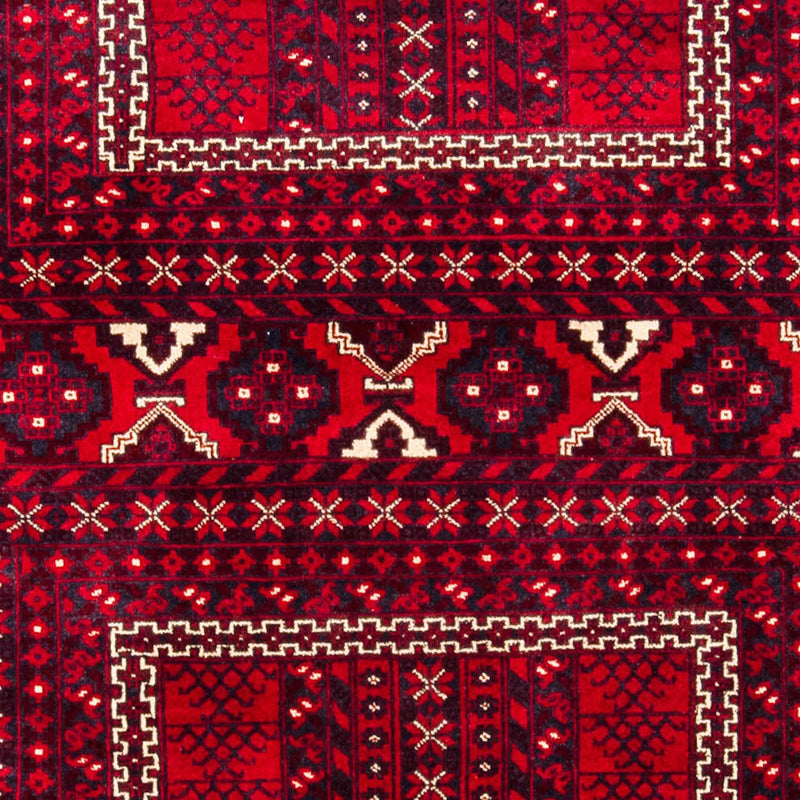 Tapete turquaman - 245 x 156 cm - vermelho escuro