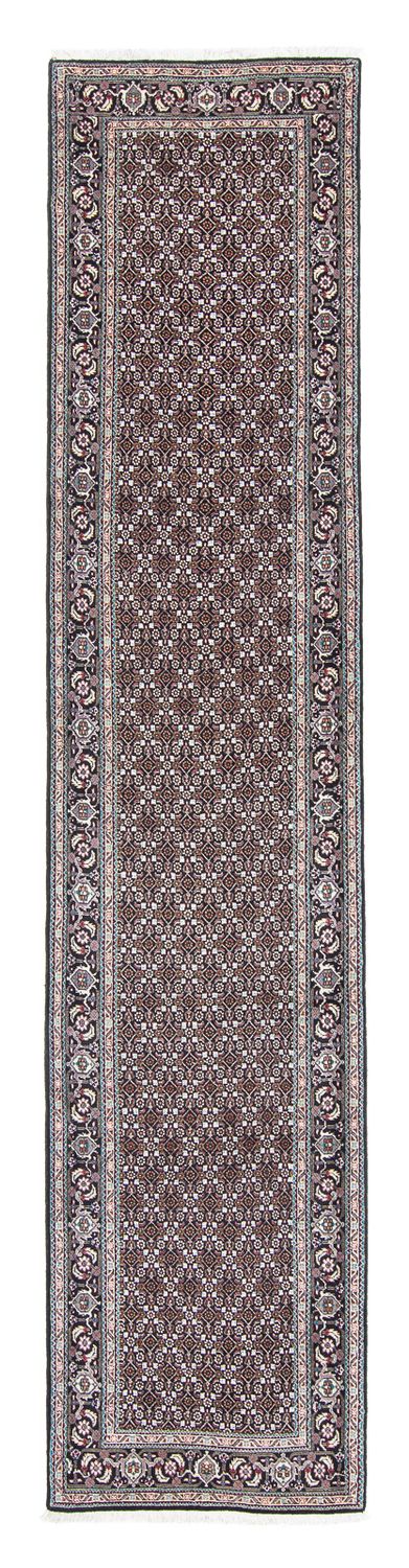 Corredor Tapete Persa - Tabriz - 391 x 76 cm - cinzento