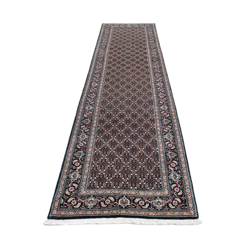 Corredor Tapete Persa - Tabriz - 391 x 76 cm - cinzento