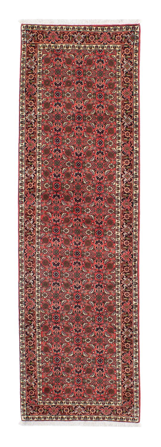 Corredor Tapete Persa - Bijar - 248 x 71 cm - vermelho claro