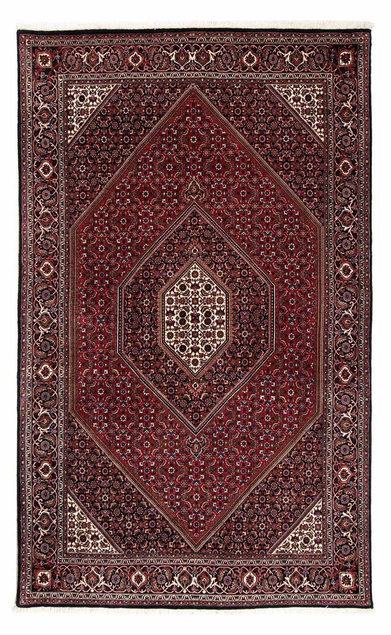 Tapete Persa - Bijar - 248 x 148 cm - vermelho escuro