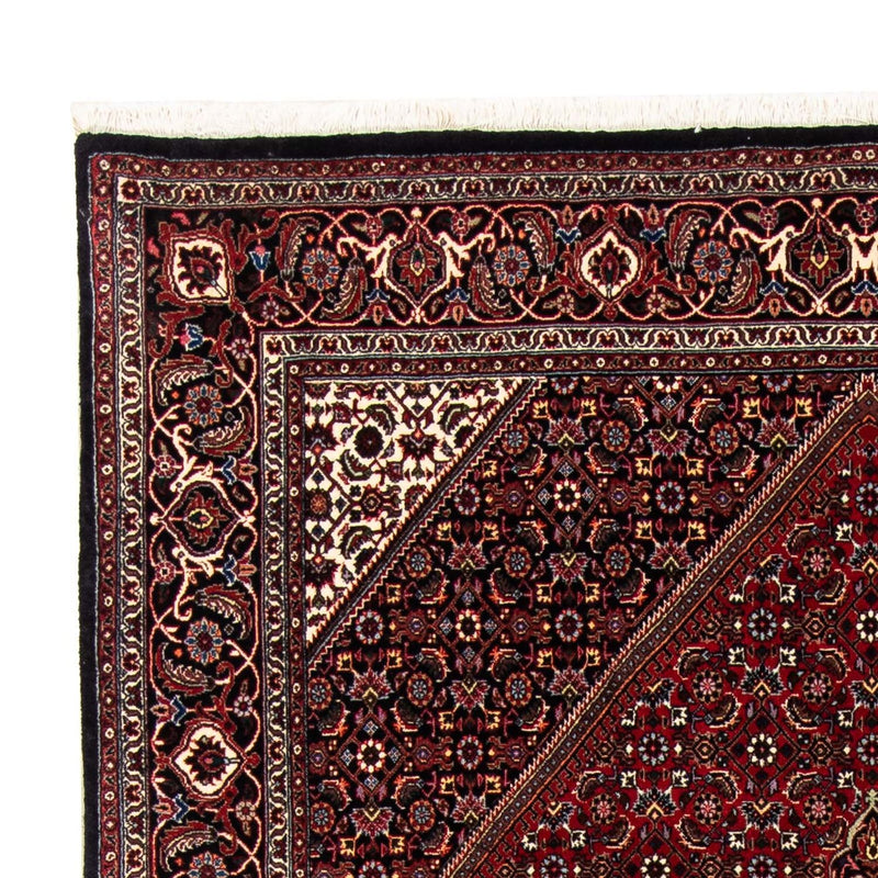 Tapete Persa - Bijar - 248 x 148 cm - vermelho escuro