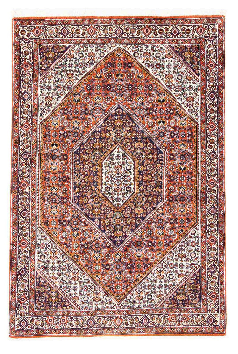 Tapete Persa - Bijar - 160 x 101 cm - laranja