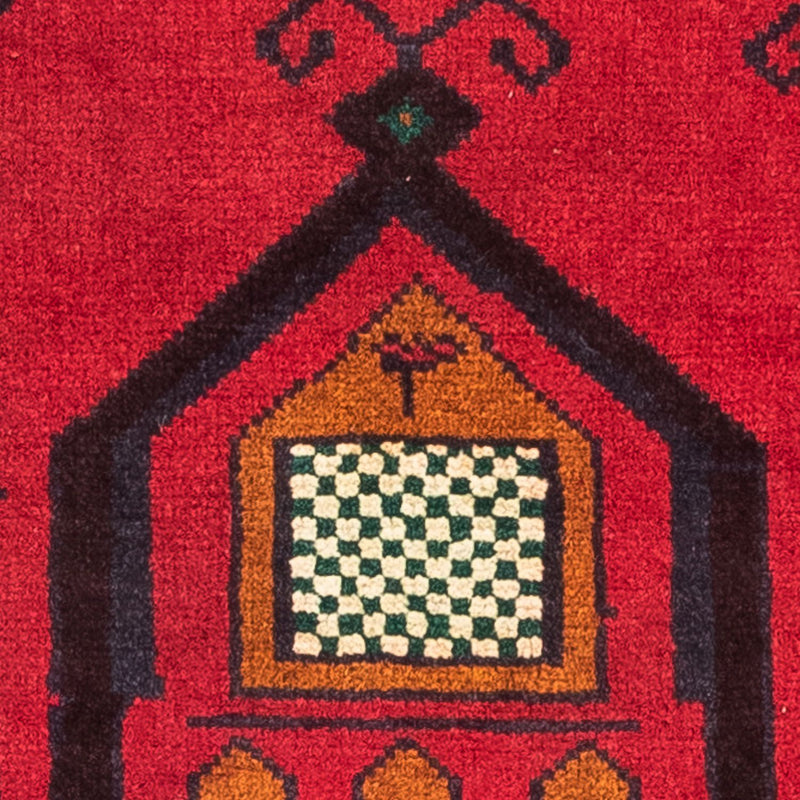 Tapete Baluch - 132 x 81 cm - vermelho escuro