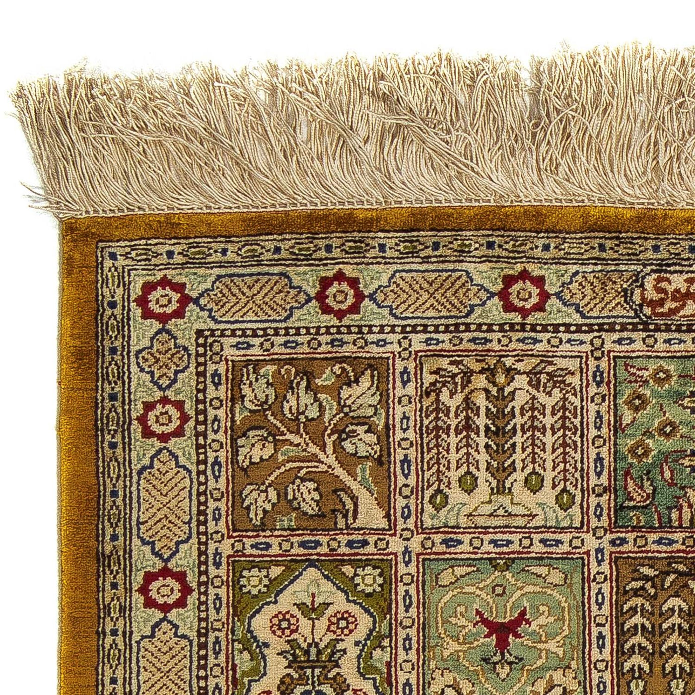 Tapete persa - Ghom - 72 x 55 cm - multicolorido