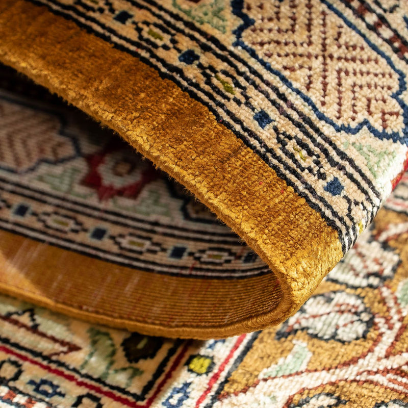 Tapete persa - Ghom - 72 x 55 cm - multicolorido