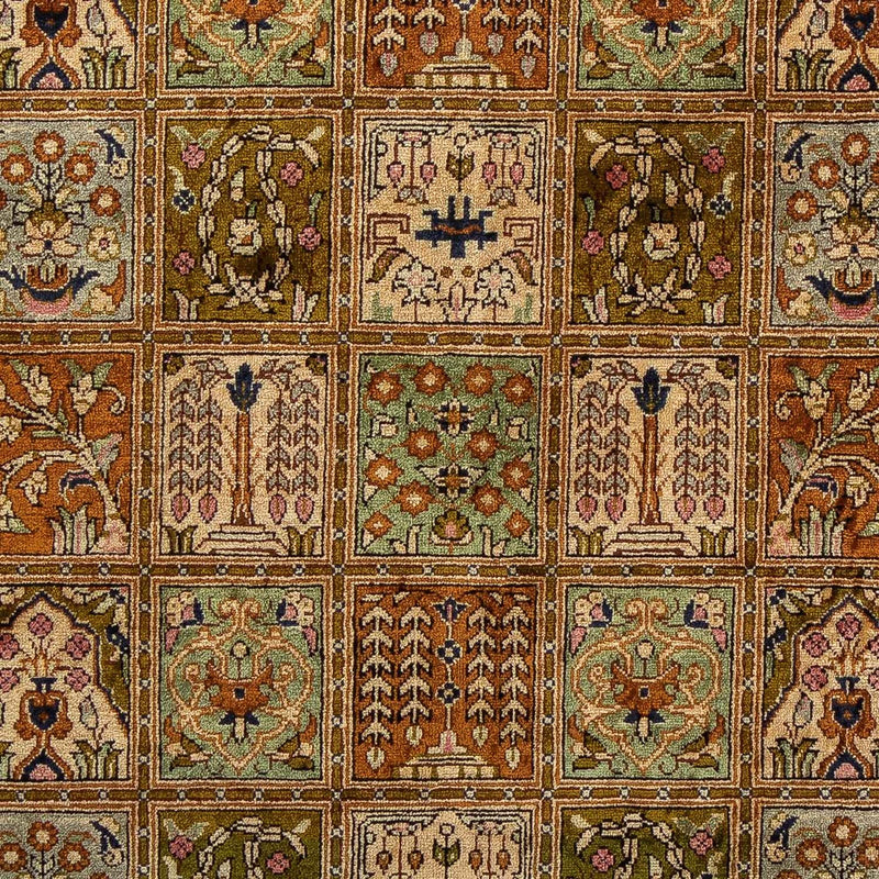 Tapete persa - Ghom - 76 x 55 cm - multicolorido