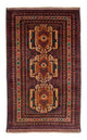 Corredor Tapete Baluch - 209 x 111 cm - vermelho escuro
