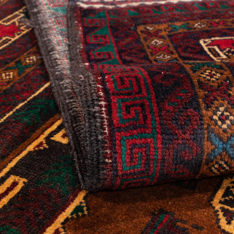 Corredor Tapete Baluch - 209 x 111 cm - vermelho escuro
