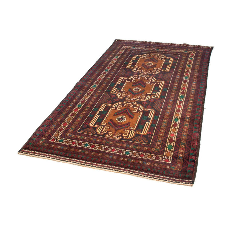 Corredor Tapete Baluch - 209 x 111 cm - vermelho escuro