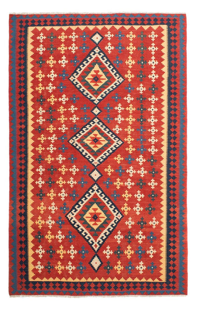 Kilim Fars Tapete 199x307cm - vermelho