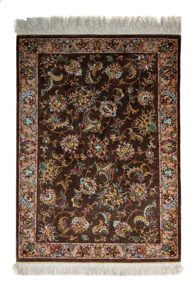 Qom Tapete 60x86cm - Tapete persa - castanho