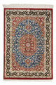 Qom Tapete 55x81cm - Tapete persa - vermelho escuro