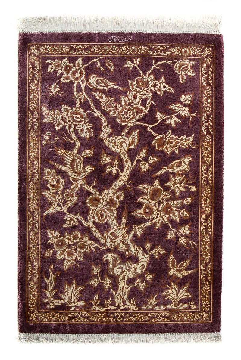 Qom Tapete 87x59cm - Tapete persa