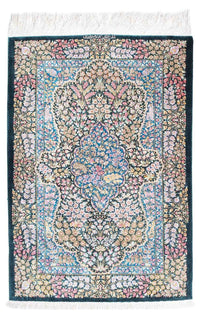 Tapete persa - Ghom - 119 x 81 cm - azul escuro – product image
