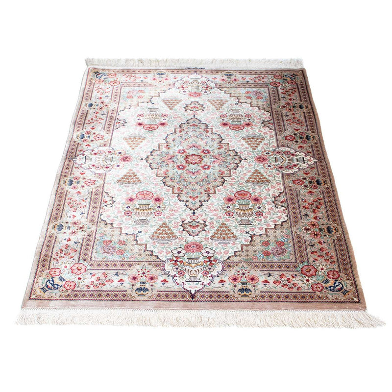 Tapete persa - Ghom - 125 x 84 cm - bege