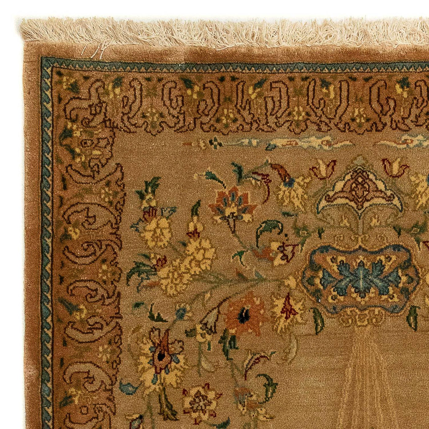 Tapete Persa - Tabriz - Royal - 107 x 79 cm - castanho