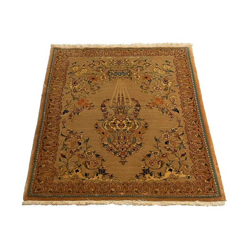 Tapete Persa - Tabriz - Royal - 107 x 79 cm - castanho