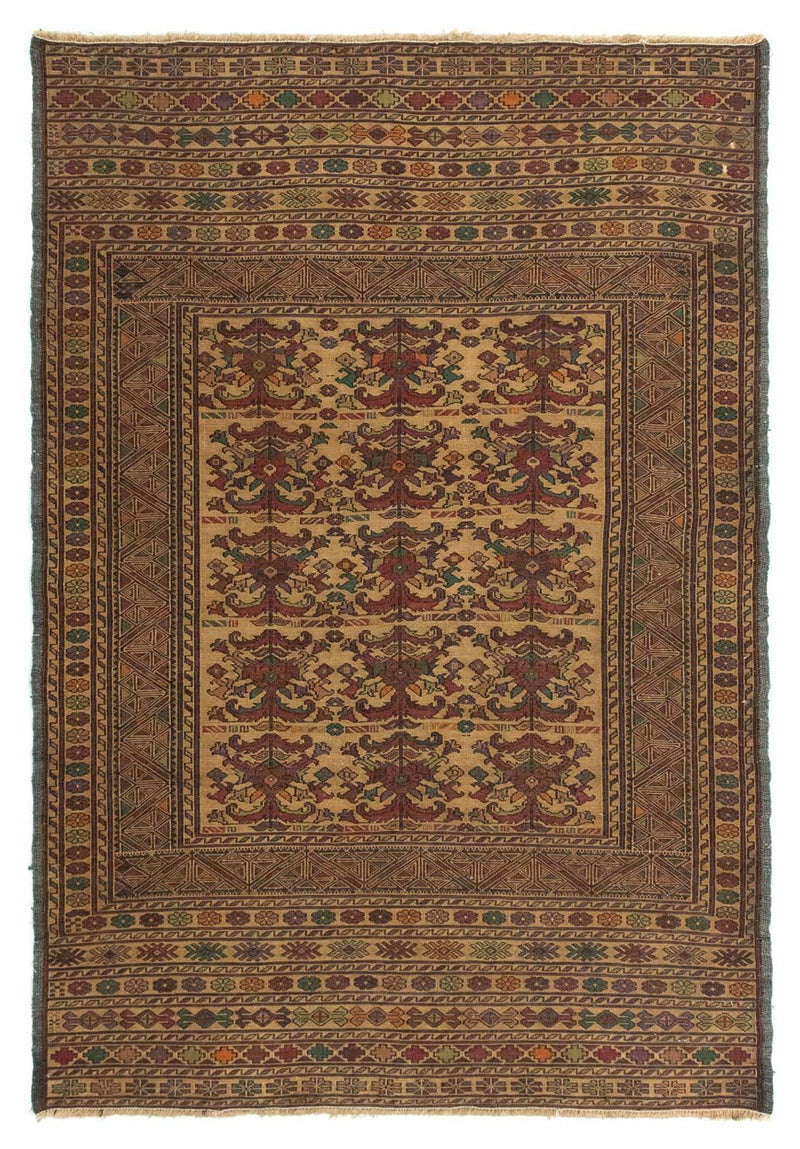 Tapete Kelim - Oriental - 140 x 92 cm - multicolorido