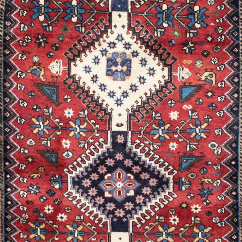 Corredor Tapete Persa - Nomadic - 196 x 87 cm - vermelho escuro