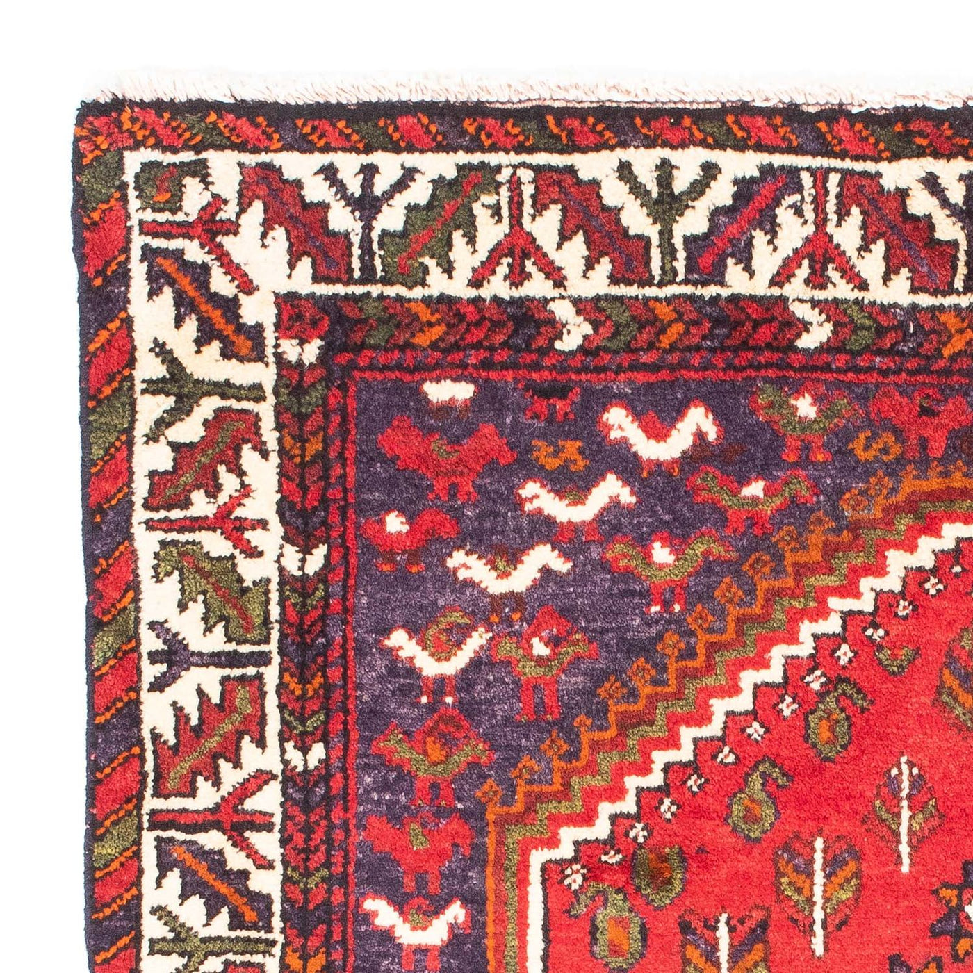 Tapete Persa - Nomadic - 139 x 111 cm - vermelho escuro