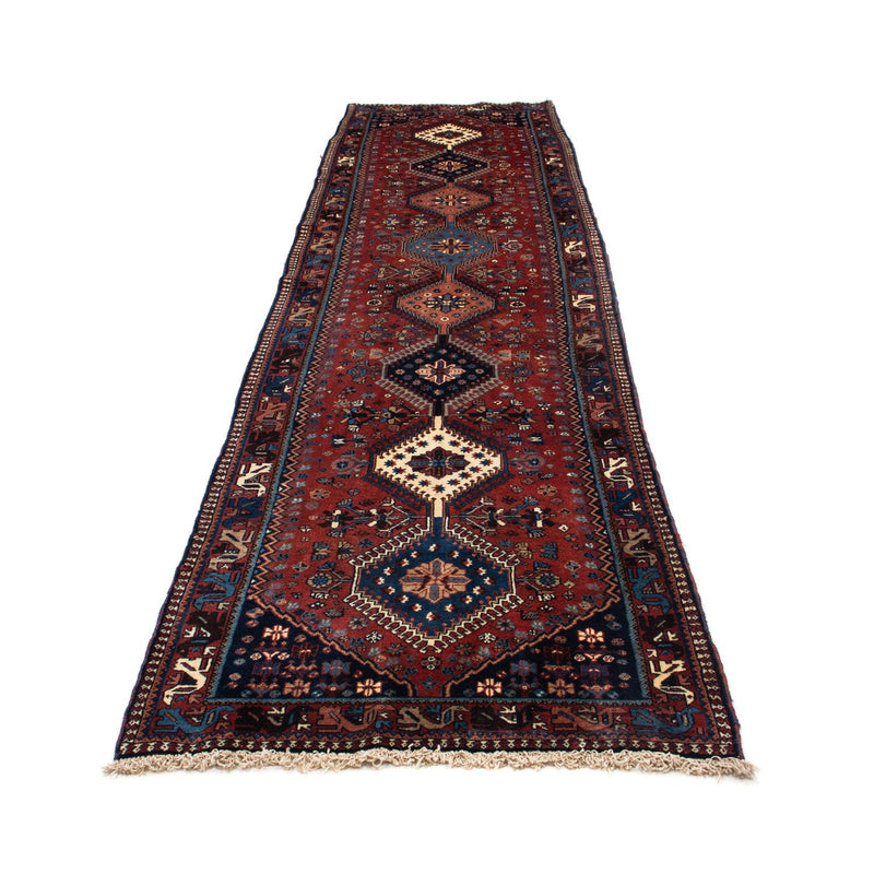 Corredor Tapete Persa - Nomadic - 370 x 84 cm - vermelho escuro