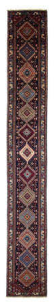 Corredor Tapete Persa - Nomadic - 580 x 83 cm - azul escuro