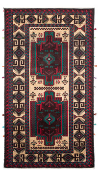 Tapete Baluch - 139 x 77 cm - bege – product image