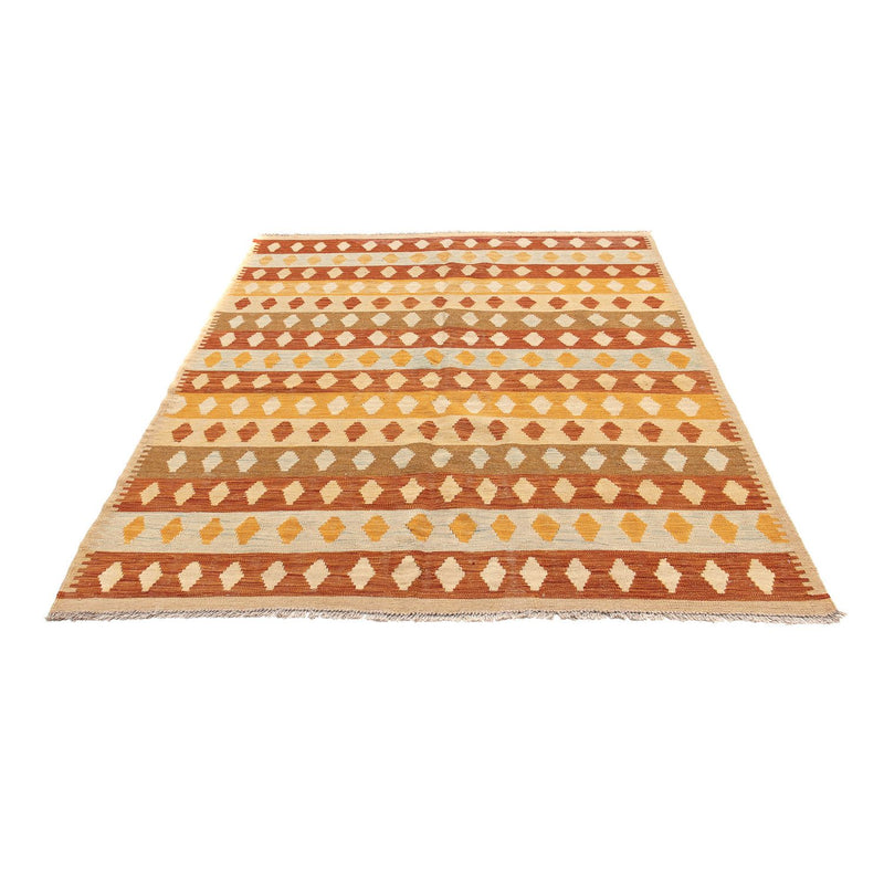 Tapete Kelim - Oriental - 201 x 154 cm - multicolorido