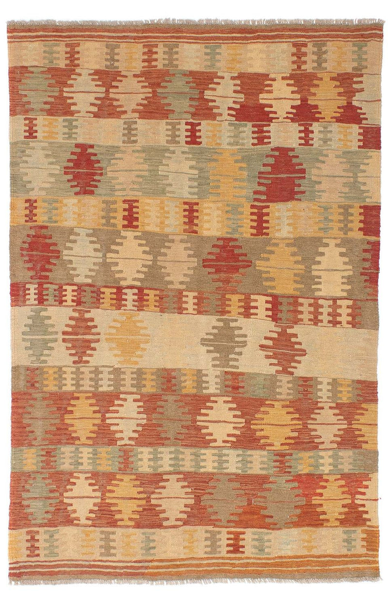 Tapete Kelim - Oriental - 199 x 151 cm - multicolorido
